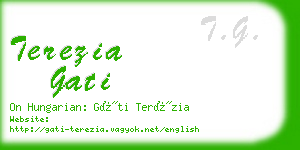 terezia gati business card